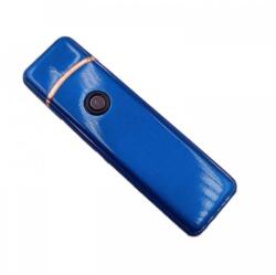  Bricheta Electronica cu Incarcare USB, Buton cu Lumina, 9 cm, Albastru Bricheta