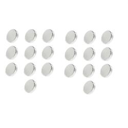  Set 20 magneti foarte puternici, gri, disc, simplu, 5 mm X 2 mm