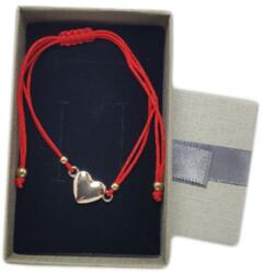  Bratara snur rosu si charm pandativ tip inima IN2