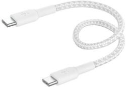 Belkin - BoostCharge Fonott USB-C - USB-C kábel 60W - CAB004BT0MWH (CAB004BT0MWH)