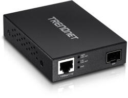 TRENDnet Media convertor de fibra optica PoE PD SFP, Gigabit - TRENDnet TFC-PGSFP (TFC-PGSFP)