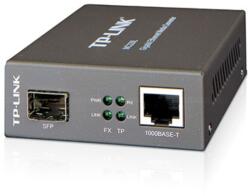 TP-Link Convertor media 2 porturi SFP + RJ45, Gigabit, montabil în șasiu - TP-LINK MC220L (MC220L)