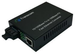Transcom Mediaconvertor 10/100M 1550/1310nm WDM, 8 DIP switch Type B Single 20km- Transcom TS-100-BD-20B-8DIP (TS-100-BD-20B-8DIP)