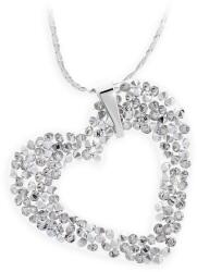 JSB Bijoux Szív Rock Swarovski® kristály kövekkel (fehér)