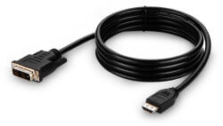 Linksys Belkin F1DN1VCBL-DH6T video átalakító kábel 1, 8 M HDMI A-típus (Standard) DVI Fekete (F1DN1VCBL-DH6T)
