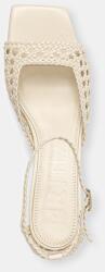 Souliers Martinez сандали с нисък ток от кожа VERONICA (VERONICA.WHITE)