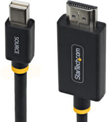 StarTech StarTech. com 1M-MDP-HDMI2-4K60 video átalakító kábel Mini DisplayPort HDMI A-típus (Standard) Fekete (1M-MDP-HDMI2-4K60)