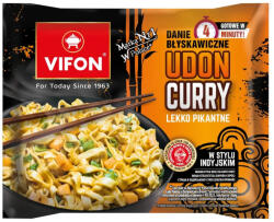 VIFON udon curry indiai instant búzatésztás étel (enyhén csípős) 90 g