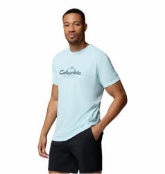 Columbia Zero Rules Light SS Graphic Crew férfi póló XL / világoskék
