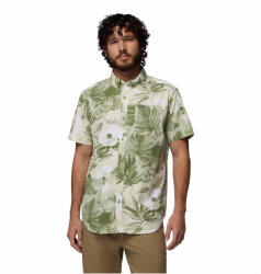 Columbia Rapid Rivers Printed Short Sleeve Shirt férfi ing XL / bézs/zöld