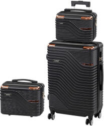 Leziter TraveLux Urban XIII gurulós bőrönd szett (LTRUBS-XIII-BL) - tipparuhaz