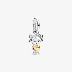 PANDORA Moments 763601C00 Boldog kislány függő charm (Ag925/1000, 1, 4 g)