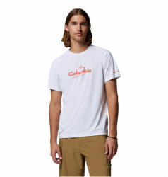 Columbia Zero Rules Light SS Graphic Crew férfi póló XL / fehér