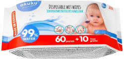 AKUKU gyermek nedves törlőkendő Aloe Verával - (70 db)