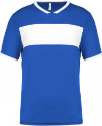 Proact Férfi póló Proact PA4000 Adults' Short-Sleeved Jersey -L, Sporty Royal Blue/White