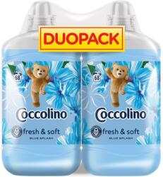 Coccolino Fresh& Soft Blue Splash Öblítőkoncentrátum 136 mosás 2x1700ml (8720181513114)