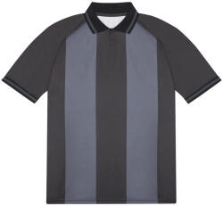 B and C Active Polo PG001 Black/Dark Grey L