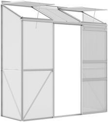 Outsunny Solar de prindere, Ușă glisantă, Ferestre de acoperiș, Policarbonat+Aluminiu, Culoare: Argintiu, 192 x 68 x 196 cm | Aosom Romania (845-855V00CR)