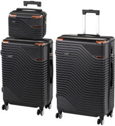 Leziter TraveLux Urban XVII gurulós bőrönd szett (LTRUBS-XVII-BL) - platinashop