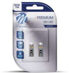 m-tech PREMIUM CANBUS W5W W2.1x9.5d 8LED, fehér, 2 db (LB312W)