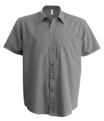Kariban Férfi ing Kariban KA551 Ace - Short-Sleeved Shirt -6XL, Silver