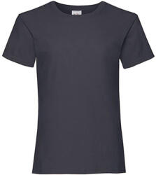 Fruit of the Loom Gyerek póló Rövid ujjú Fruit of the Loom Valueweight T Girls - 104 (3-4), Mély sötétkék (navy)