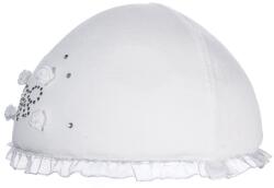 DOLL Babasapka, fehér, finom részletekkel, keresztelőre, 0-6 hónapos korig (hurtimex_4050744274577)