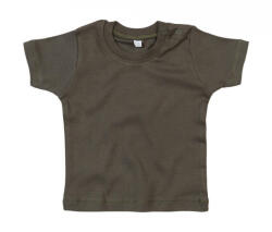 BabyBugz Bébi rövid ujjú póló BabyBugz Baby T-Shirt 0-3, Világos Oliva zöld Organik