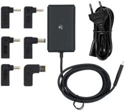 Nedis notebook töltő, 65 W, GaN, USB-C, univerzális, fekete - NBAU65110BK (CH396481)