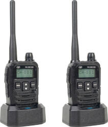 PNI Kit 2 statii radio portabile PNI DMR R45, digital si analogic, 446MHz, 16 canale digitale si 99 canale analogice, functie inregistrare voce, (pni-d45-2) Statii radio