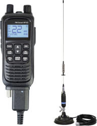 PNI Kit Statie radio CB portabila PNI Escort HP 82, multi standard, 4W, 12V, AM-FM si antena CB PNI S75, 75cm, cu magnet inclus (pni-pack137) - cel Statii radio