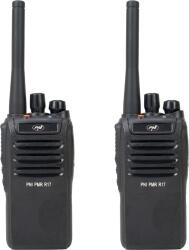 PNI Kit 2 statii radio portabile PNI PMR R17 446MHz, 0.5W, 16 canale PMR si tonuri 50 CTCSS si 104 DCS, programabila, Li-Ion 2200 mAh, IP68 (pni-r17-2) Statii radio