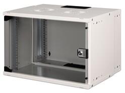 ASSMANN SOHO PRO 19" 7U 370x540x400mm üvegajtós szürke fali rack szekrény (DN-49202)