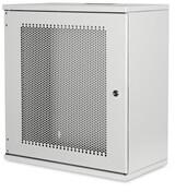 ASSMANN 19" 12U 595x540x400mm lapraszerelt perforált ajtós szürke fali rack szekrény (DN-19-12U-S-PD)