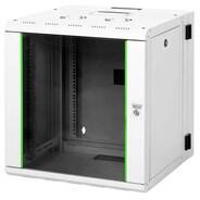 ASSMANN Rack Unique 19" 12U 643x600x600mm kétrészes üvegajtós szürke fali rack szekrény (DN-19 12-U-3)