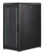 ASSMANN Rack Unique 19" 22U 1164x600x800mm üvegajtós fekete álló rack szekrény (DN-19 22U-6/8-B-1)