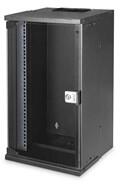 ASSMANN SOHO PRO 10" 12U 595x315x300mm üvegajtós fekete fali rack szekrény (DN-49105)