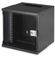 ASSMANN SOHO PRO 10" 6U 325x315 x300mm üvegajtós fekete fali rack szekrény (DN-49101)
