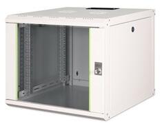 ASSMANN Rack Unique 19" 9U 509x600x600mm üvegajtós szürke fali rack szekrény (DN-19 09U-6/6)