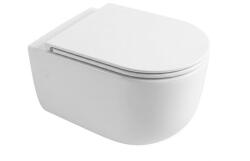 SAT WC soft close ülőkével felakasztható SAT Ergo fehér fényes felülettel hátsó kifolyással SATPSWC Plus Size (LT-131E-UQ3)