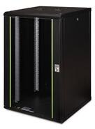 ASSMANN Rack Unique 19" 20U 998x600x600mm üvegajtós fekete fali rack szekrény (DN-19 20U-6/6-SW)
