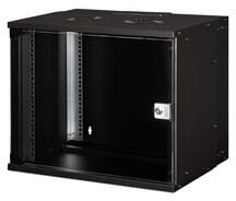 ASSMANN SOHO PRO 19" 9U 460x540x400mm üvegajtós fekete fali rack szekrény (DN-49205)