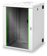 ASSMANN Rack Unique 19" 16U 820x600x600mm kétrészes üvegajtós szürke fali rack szekrény (DN-19 16-U-3)