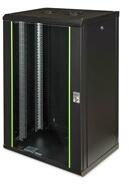 ASSMANN Rack Unique 19" 20U 998x600x450mm üvegajtós fekete fali rack szekrény (DN-19 20-U-SW)