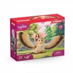 Schleich Bayala Elfe auf Glitzer-Eule V2