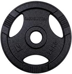 inSPORTline Öntöttvas olimpiai súlytárcsa inSPORTline Hamerton Black 25 kg 50 mm, kopásgátló bevonat, praktikus fogantyú (30785) - insportline Súlytárcsa