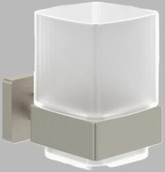 Villeroy & Boch Pahar de sticla, cu suport metalic, nichel periat (Brushed Nickel Matt), Villeroy & Boch Elements Striking TVA15201900064 TVA15201900064 (TVA15201900064)