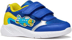 GEOX pantofi sport pentru băieți cu închidere velcro albastru/galben (14C0FA)