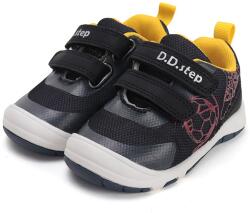 D.D.Step pantofi sport pentru băieți cu închidere velcro negru (14BE44)