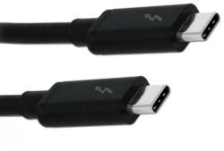 Laptophardware Lenovo dokkolóhoz USB Type-C Thunderbolt 1, 5m összekötő, adat és töltő kábel, fekete